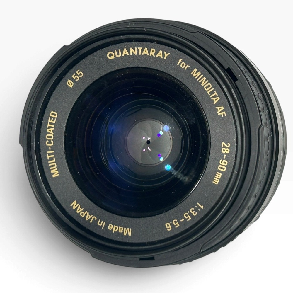 Quantaray 28-90mm f/3.5-5.6 D Aspherical AF Lens for Minolta AF Mount 55mm Japan